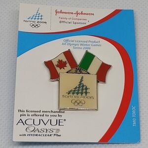 VINTAGE Torino 2006 XX Winter Olympic Games Collectible Push Pin